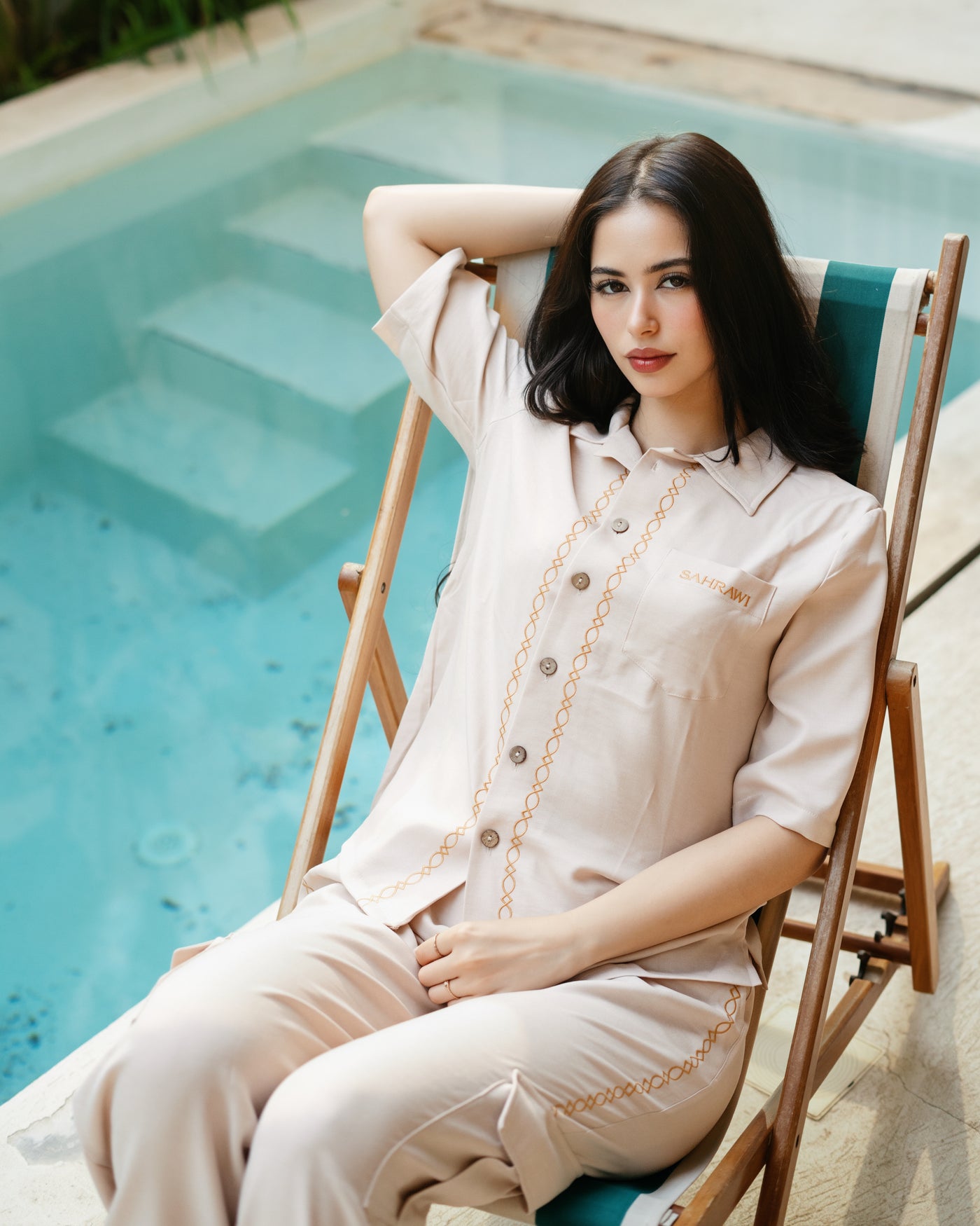 Set Sahra — Chemise & pantalon cargo